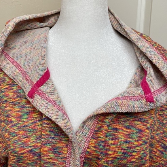 Onque Casuals hoodie Jacket Women’s belted pockets Yoga Beach workout Fall L - Picture 5 of 8